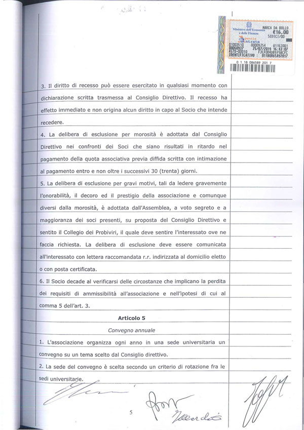 Statuto Associazione Italiana dei Professori e degli Studiosi di Diritto Tributario 5