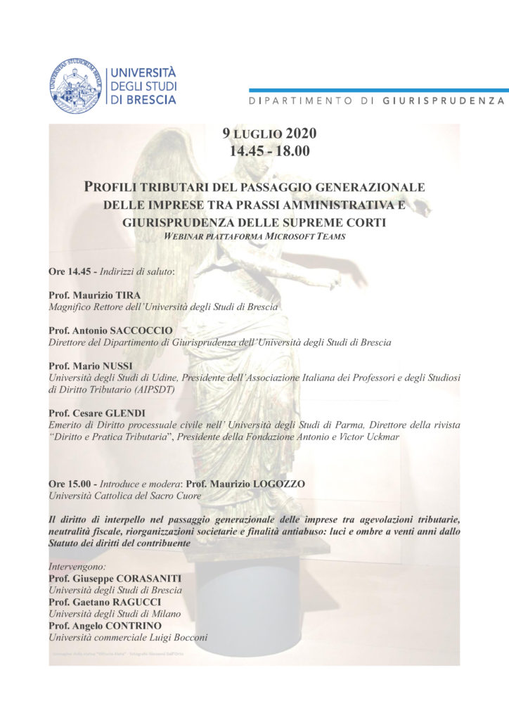 11.1.Convegno di Diritto tributario UNIBS 9 luglio 2020