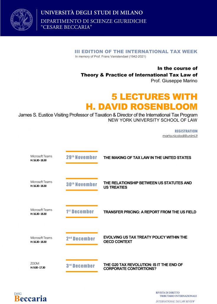 Lectures David Rosenbloom 20217150
